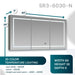 Aquadom Signature Royale 60'' × 30'' LED Lighted Medicine Cabinet