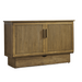 Arason Creden-ZzZ Verona Queen Size Murphy Cabinet Bed Reeded/Medium Brown 583-15