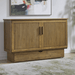 Arason Creden-ZzZ Verona Queen Size Murphy Cabinet Bed Reeded/Medium Brown 583-15