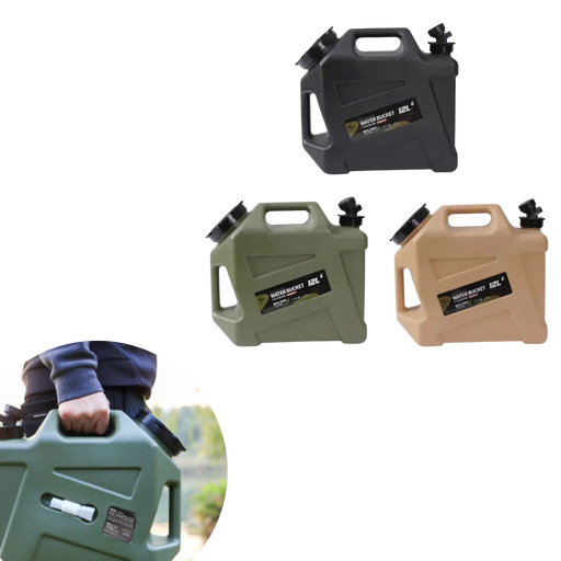 Seau de stockage d'eau pour le camping en plein air, grand réservoir de stockage d'eau pour la maison, seau en plastique de catégorie alimentaire avec robinet, seau potable.