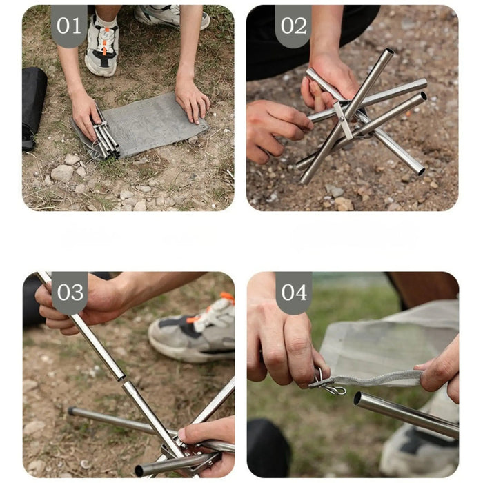 brasero camping pliable nomade feu camp table cuisson securite acier  (13)