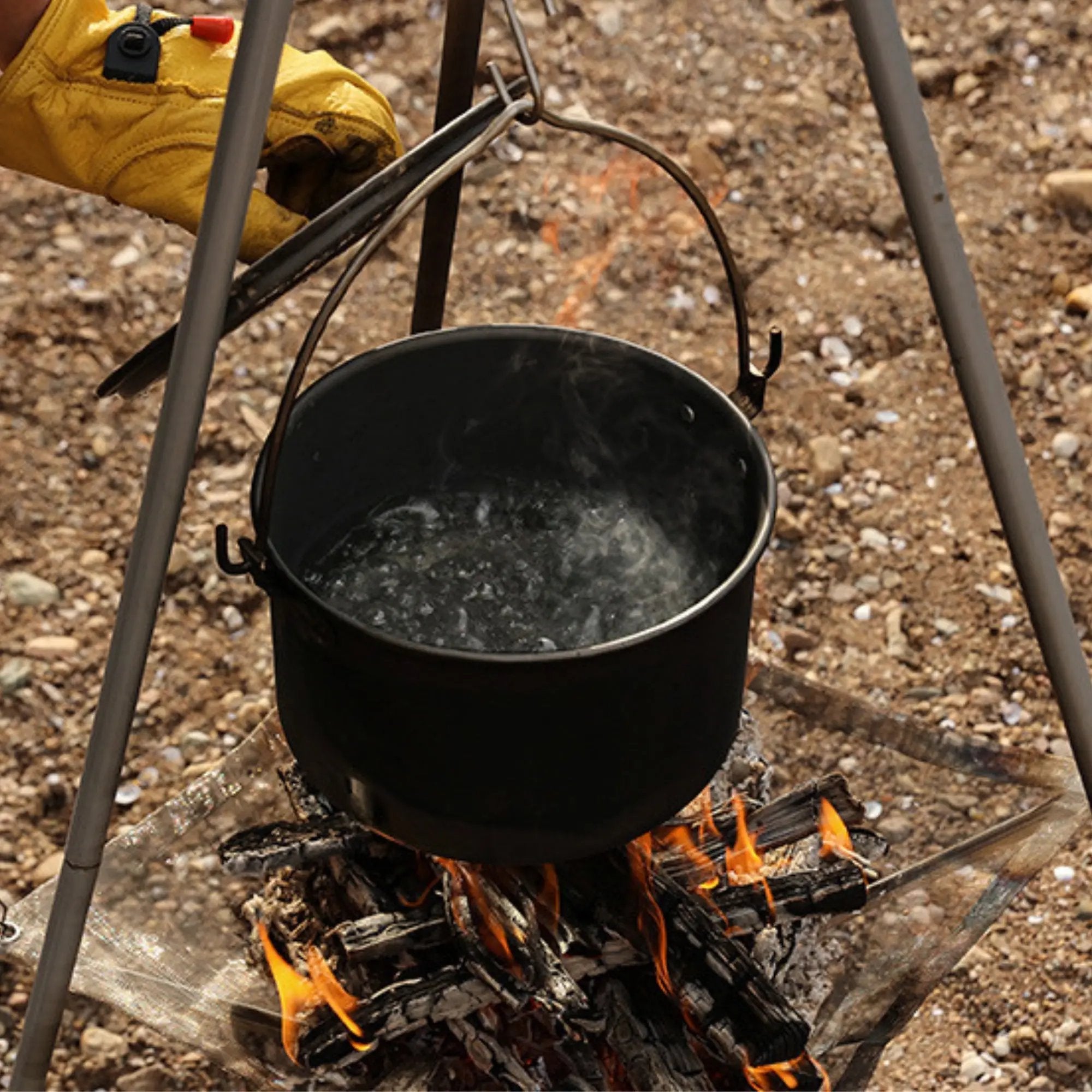 brasero camping pliable nomade feu camp table cuisson securite acier  (13)