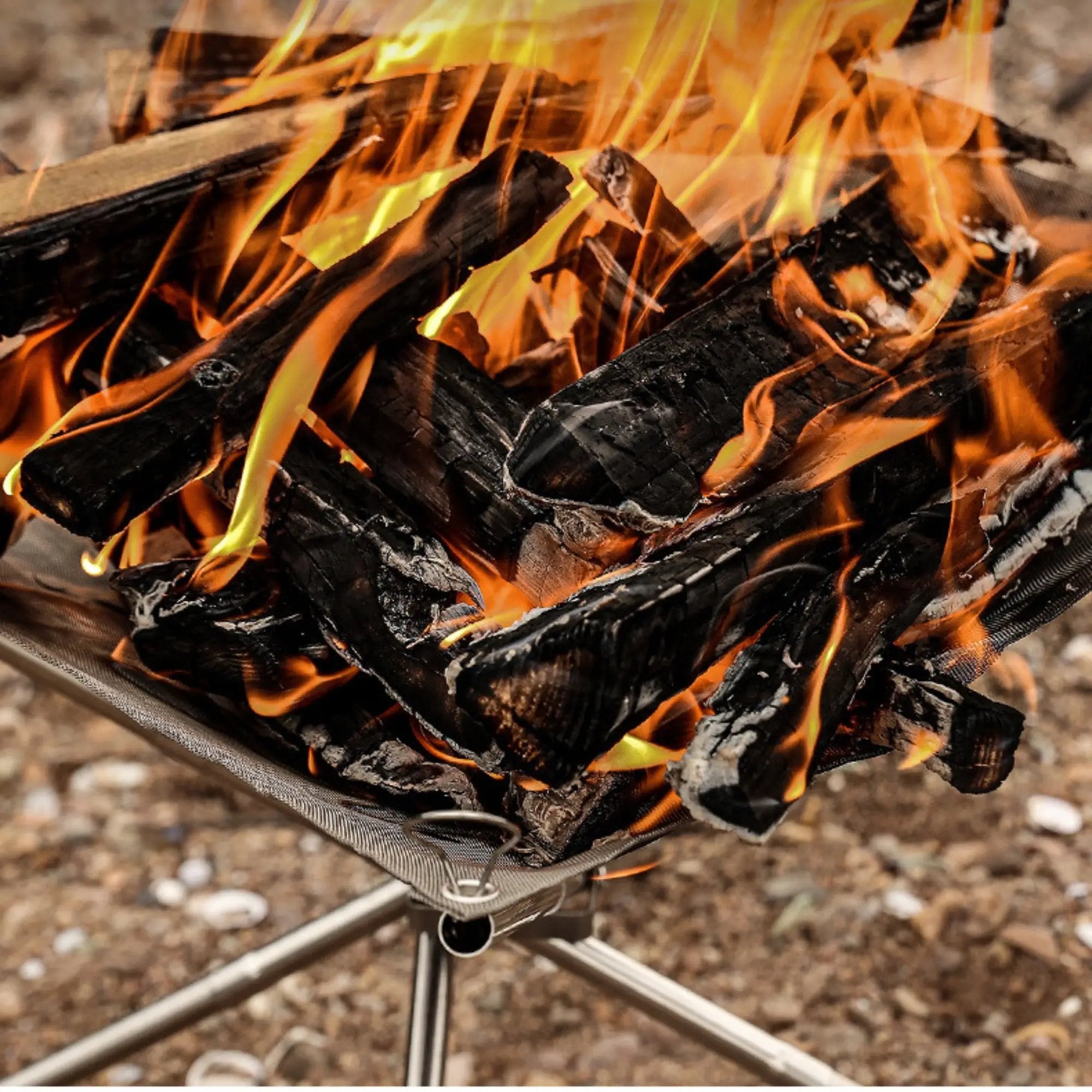 brasero camping pliable nomade feu camp table cuisson securite acier  (13)