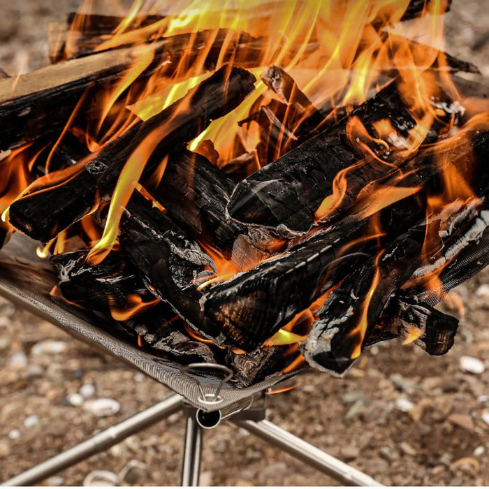brasero camping pliable nomade feu camp table cuisson securite acier  (13)