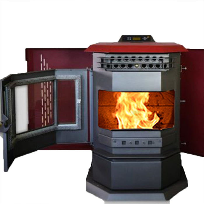 ComfortBilt Pellet Stove Burgundy HP22-Burgundy-SS