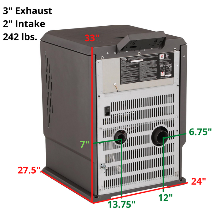 ComfortBilt Pellet Stove Charcoal HP61-Black