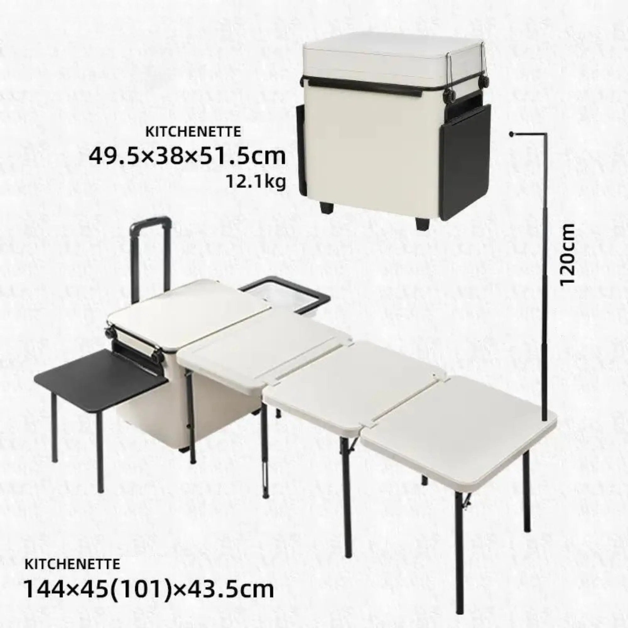 cuisine mobile nomage pliante camping voiture coffre multifonction outdoor  (1)