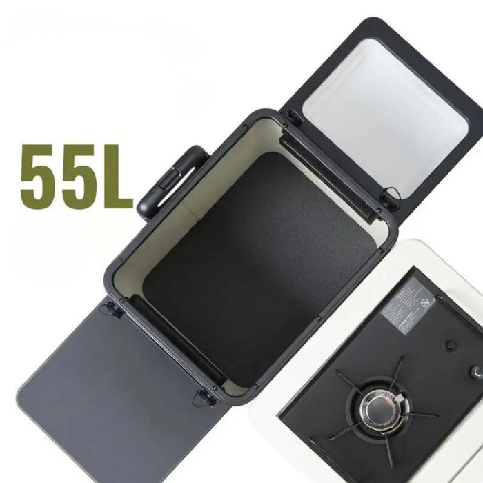 cuisine mobile nomage pliante camping voiture coffre multifonction outdoor  (1)