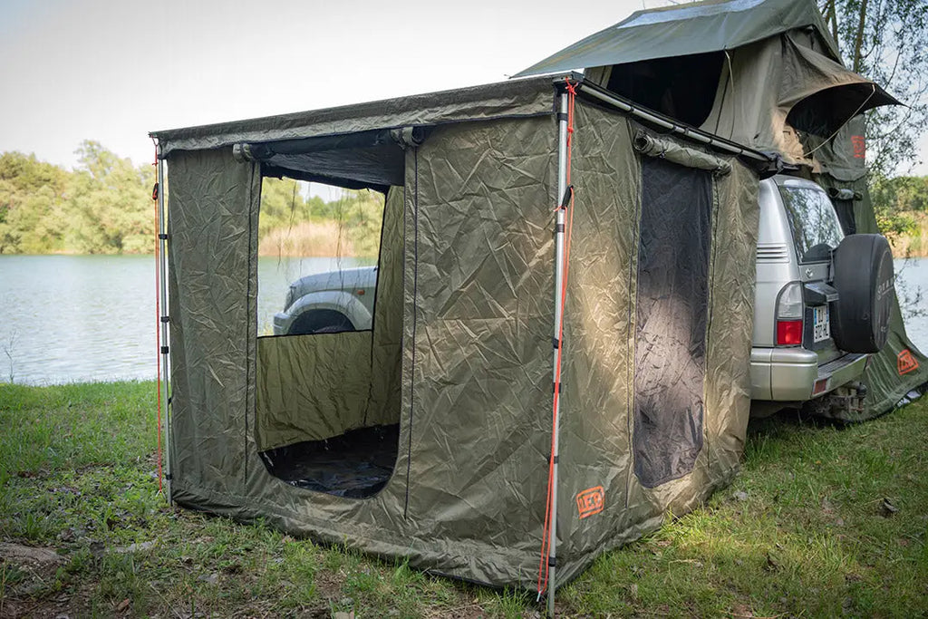 Cube Sous Auvent DEB Equipment — 2m / 2,5m / 360° | Espace de Vie Camping