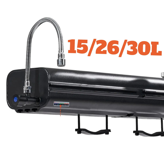 Réservoir d’eau douche galerie de toit – Douche solaire 15L / 26L / 30L Woody's Camp