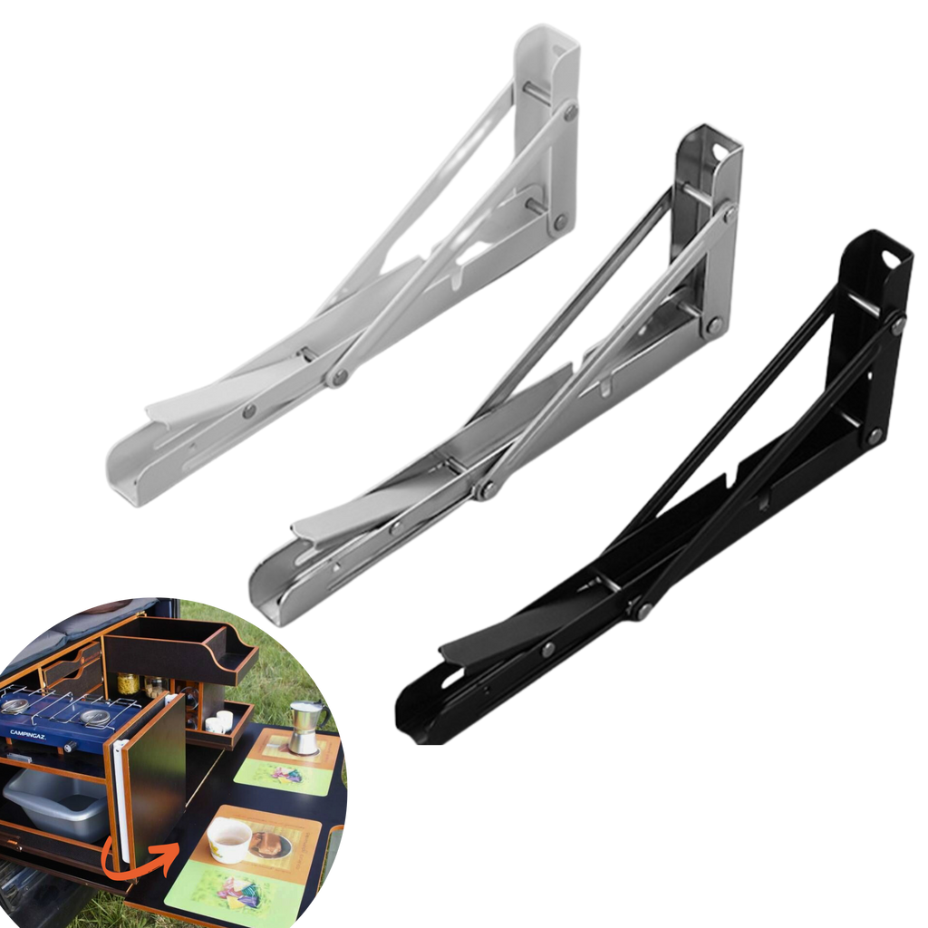 paire equerre charge lourde 100kg amenagement coffre voiture van camping cuisine de coffre, amenagement fourgon van voiture 25cm 50cm loquet fermeture