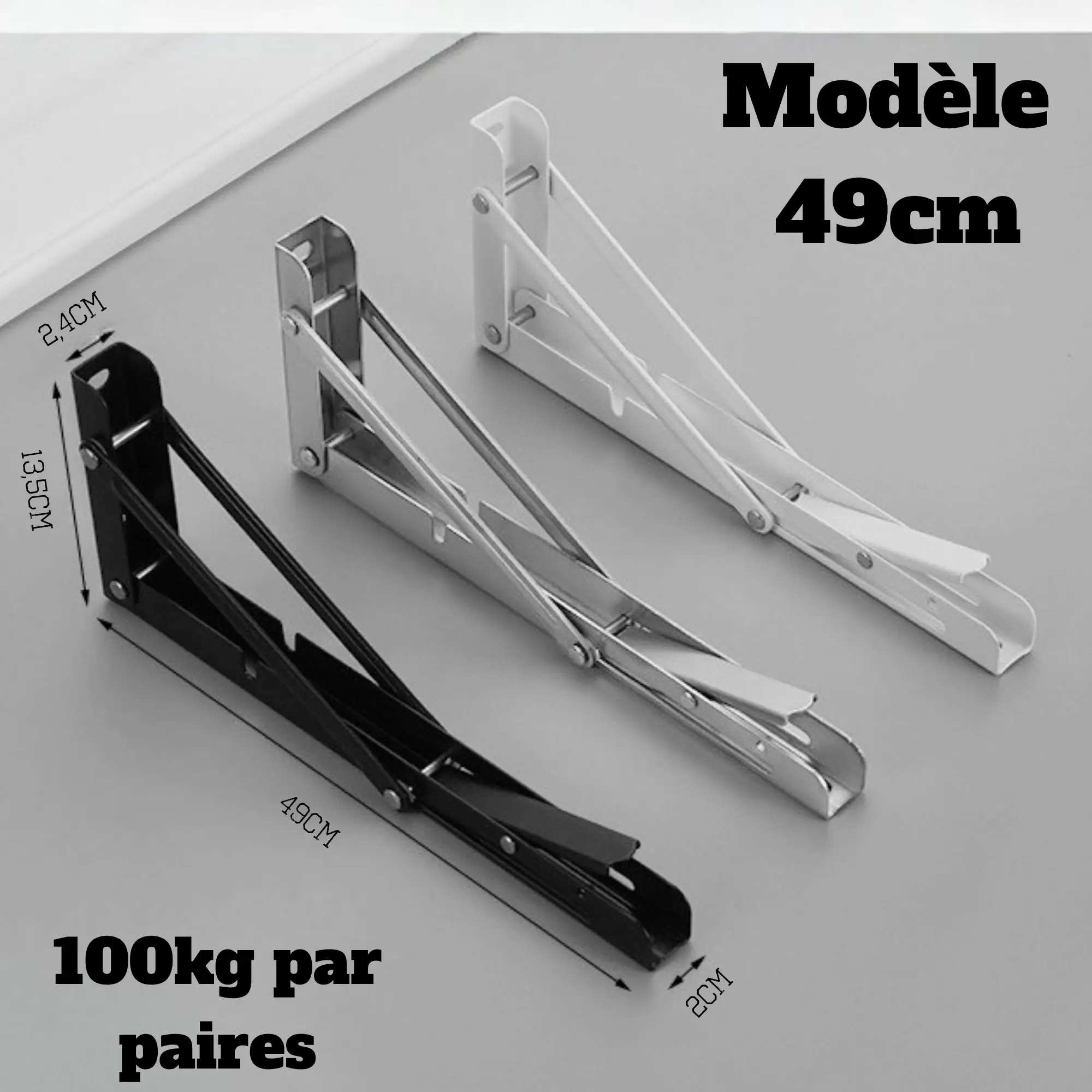 paire equerre charge lourde 100kg amenagement coffre voiture van camping cuisine de coffre, amenagement fourgon van voiture 25cm 50cm loquet fermeture