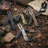 Couteau & Pince Multifonction Pliable–Outil Outdoor survie Tout-en-Un Woody’s Camp