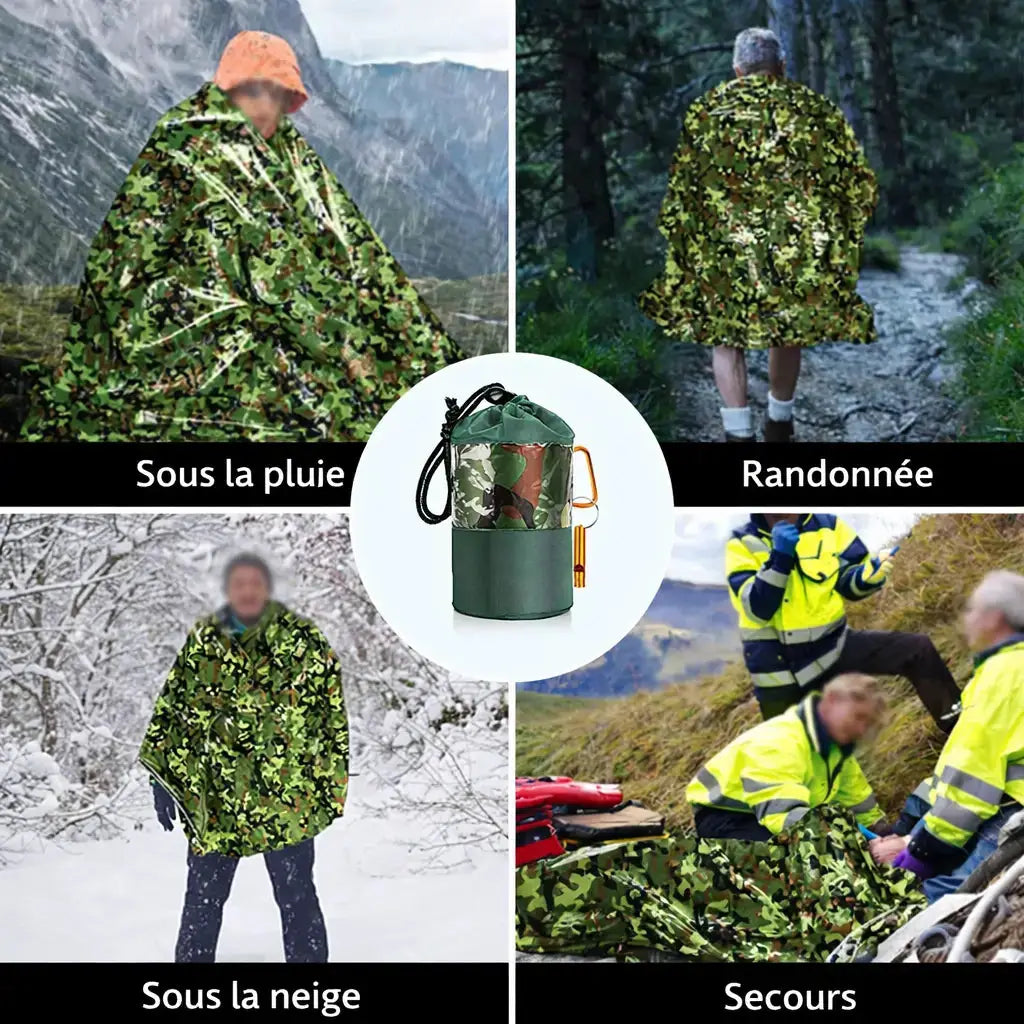 Emergency Bivvy compact avec housse de rangement