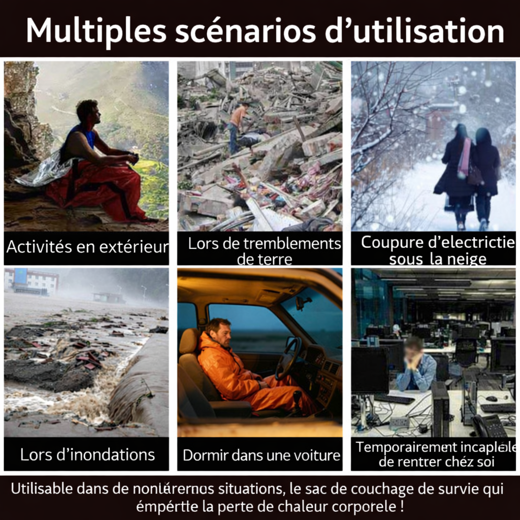 Sac de couchage d'urgence thermique Emergency Bivvy orange