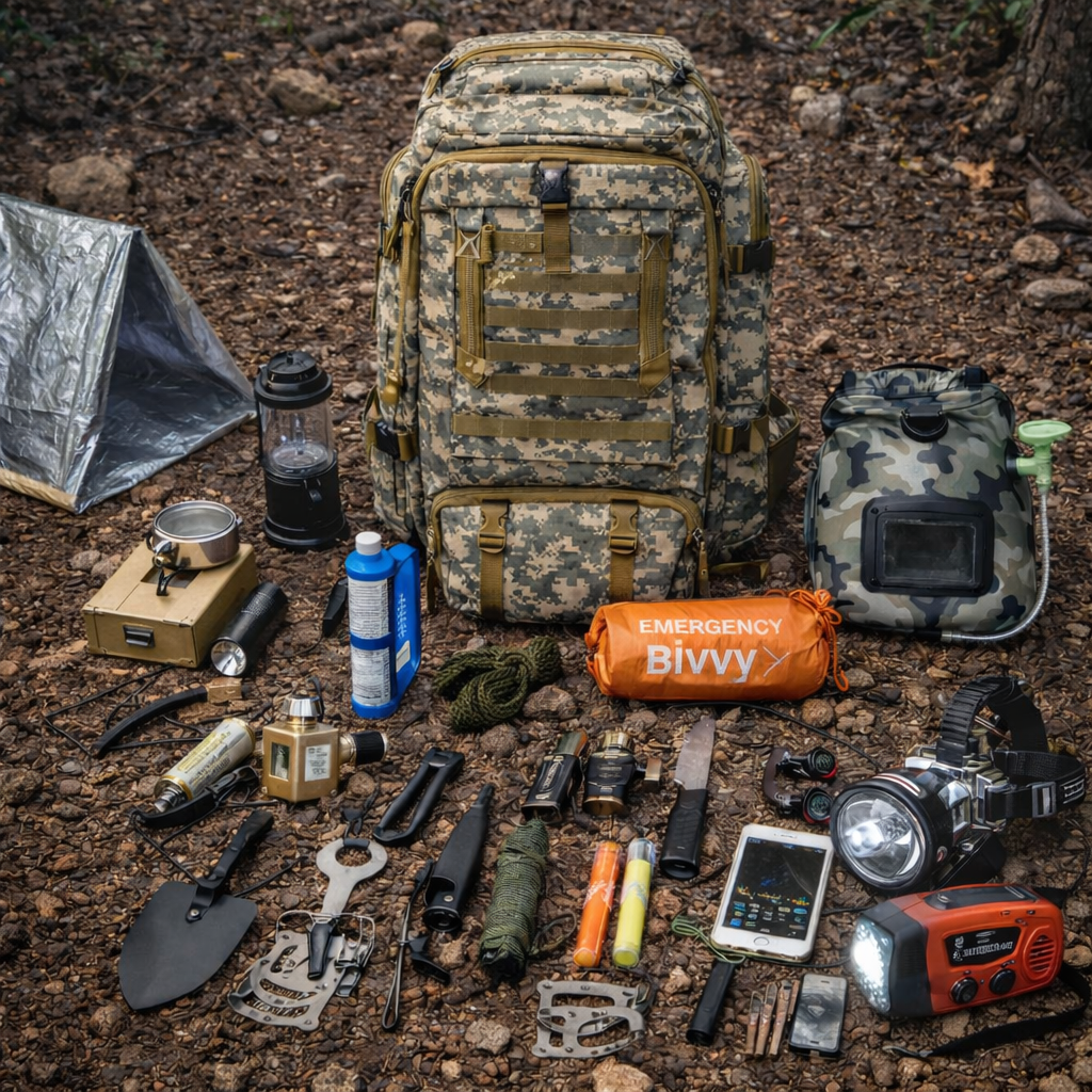 Kit de Survie 72H ESSENTIEL – Équipement d'Urgence pour 1 à 2 Personnes Woody’s Camp