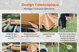 Auvent autoportant 270° Latéral pour Véhicule 6,09 x 2,10 m – UV50+, PU3000 mm Woody's Camp