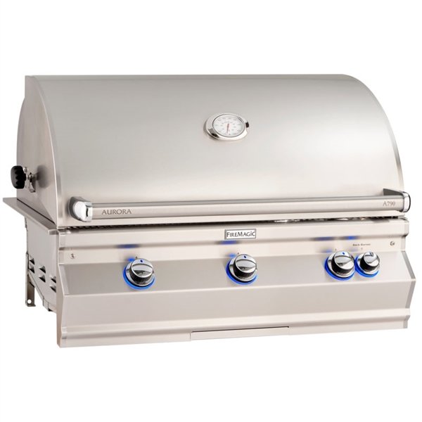Fire Magic Aurora Built-In Grill with Analog Thermometer with Backburner A790I-8EAN
