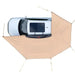 Auvent autoportant 270° Latéral pour Véhicule 6,09 x 2,10 m – UV50+, PU3000 mm Woody's Camp