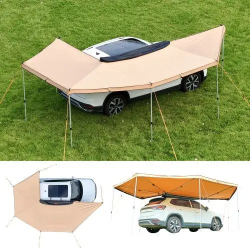 Auvent autoportant 270° Latéral pour Véhicule 6,09 x 2,10 m – UV50+, PU3000 mm Woody's Camp