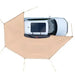 Auvent autoportant 270° Latéral pour Véhicule 6,09 x 2,10 m – UV50+, PU3000 mm Woody's Camp