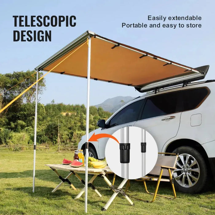 Auvent Latéral Rétractable 2×2,5 m – SUV Van Camping-car