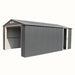 Duramax Imperial Metal Garage Dark Gray with White Trim 12x20