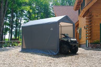 ShelterLogic Shed-in-a-Box 6 x 12 x 8 ft Peak Gray