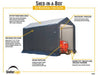 ShelterLogic Shed-in-a-Box 6 x 10 x 6 ft. 6 in. Peak Gray