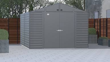 Arrow Select Steel Storage Shed, 10x14, Charcoal