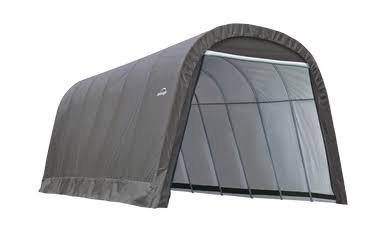 ShelterCoat 13 x 24 ft. Wind and Snow Rated Garage Round Gray STD