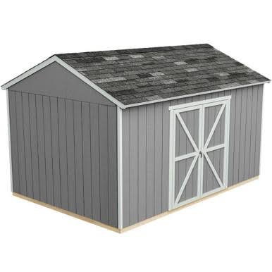 Handy Home DIY Rookwood 10 ft. x 14 ft. Wooden Storage with Flooring Included