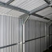 Duramax Imperial Metal Garage Dark Gray with White Trim 12x20