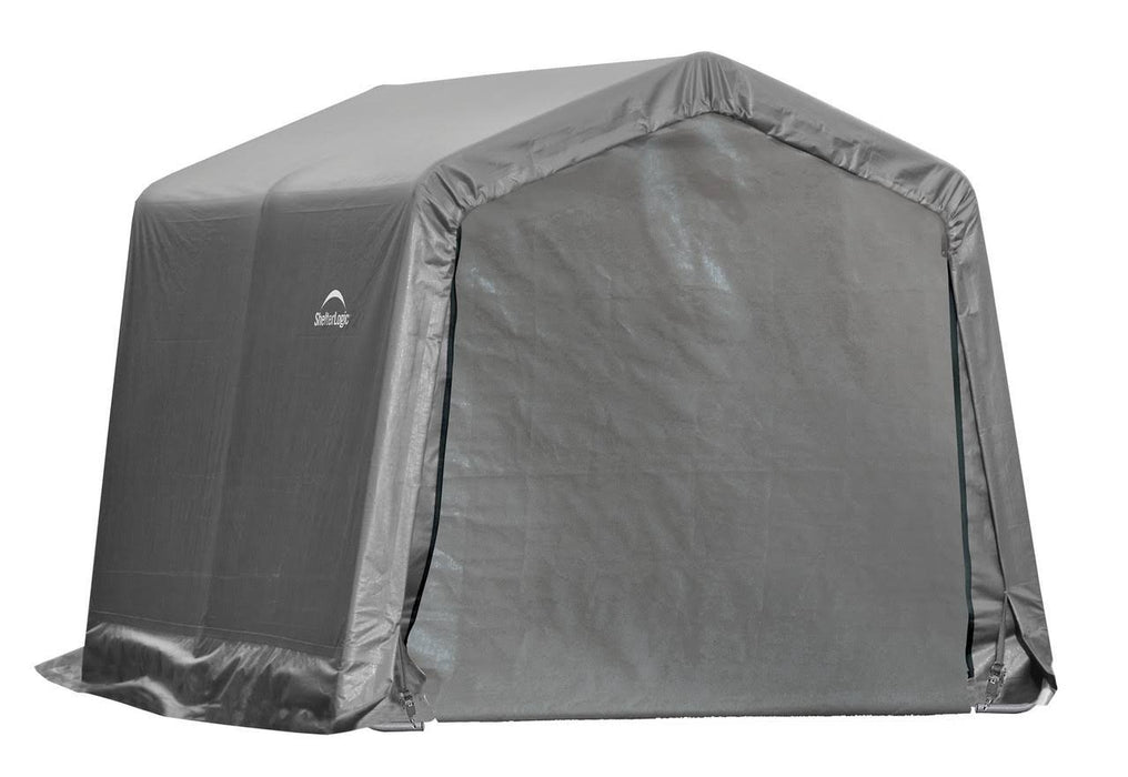 ShelterLogic Shed-in-a-Box 10 x 10 x 8 ft Peak Gray