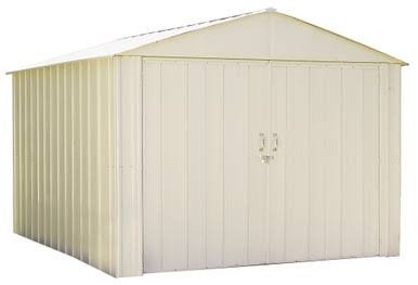 Arrow Commander 10 x 10 ft. Steel Storage Building Eggshell