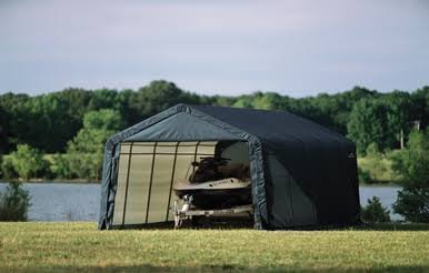 ShelterCoat 12 x 20 ft. Garage Peak Green
