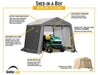 ShelterLogic Shed-in-a-Box 10 x 10 x 8 ft Peak Gray
