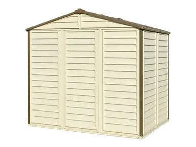 Duramax 8x6 StoreAll Vinyl Shed with Foundation
