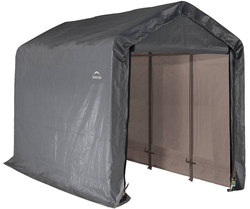 ShelterLogic Shed-in-a-Box 6 x 12 x 8 ft Peak Gray