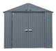 Arrow Elite Steel Storage Shed, 8x6, Anthracite