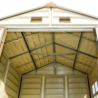 Duramax 8x6 StoreAll Vinyl Shed with Foundation