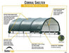 Shelterlogic Corral Shelter 1 3/8" 7.5 oz. Green Cover (Corral panels not included), 12 x 12 ft