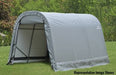 ShelterCoat 8 x 16 ft. Wind and Snow Rated Garage Round Gray STD