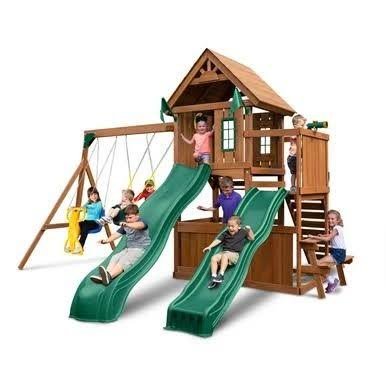 Swing-N-Slide Knightsbridge Deluxe Wood Complete Play Set