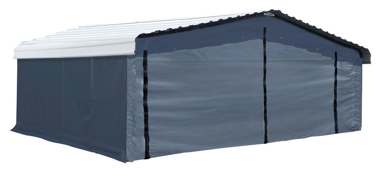 Arrow Enclosure Kit ONLY for Arrow Carport, 20 ft. x 20 ft. Gray