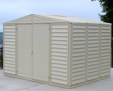 Duramax 10.5x8 WoodBridge Shed with Foundation Kit