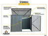 Arrow Storboss, 6x3, Charcoal Horizontal Shed