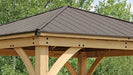 Yardistry Meridian Gazebo with Cedar Wood & Aluminum Roof (12 ft. x 12 ft.)