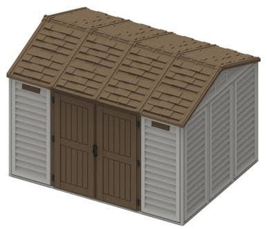 Duramax Apex 10.5' x 8' Vinyl Shed