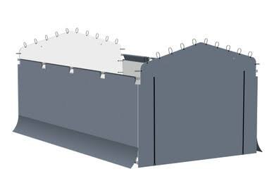 Arrow Enclosure Kit for Arrow Carport, 10 ft. x 15 ft. Gray